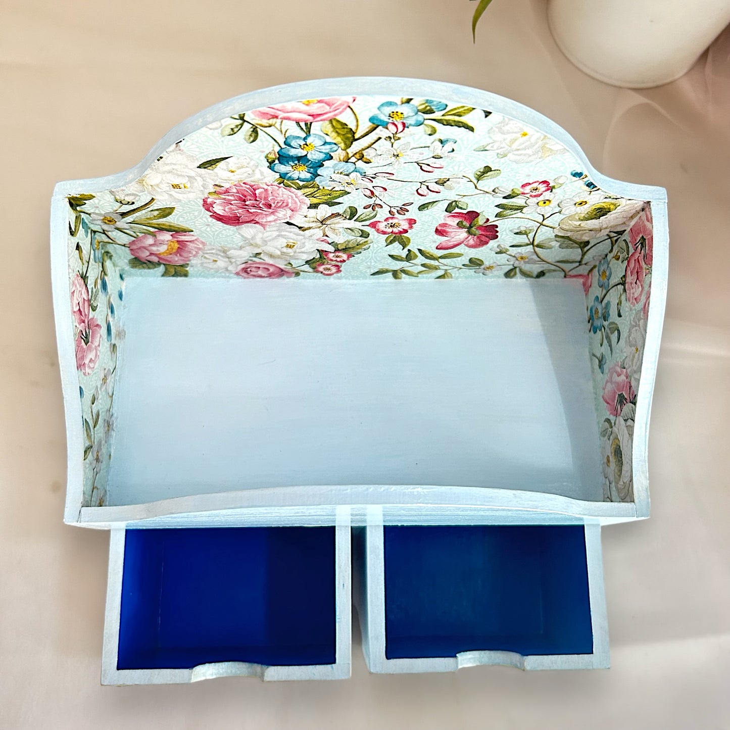 Azure Meadow Organiser | 2 drawer for Jewellery storage