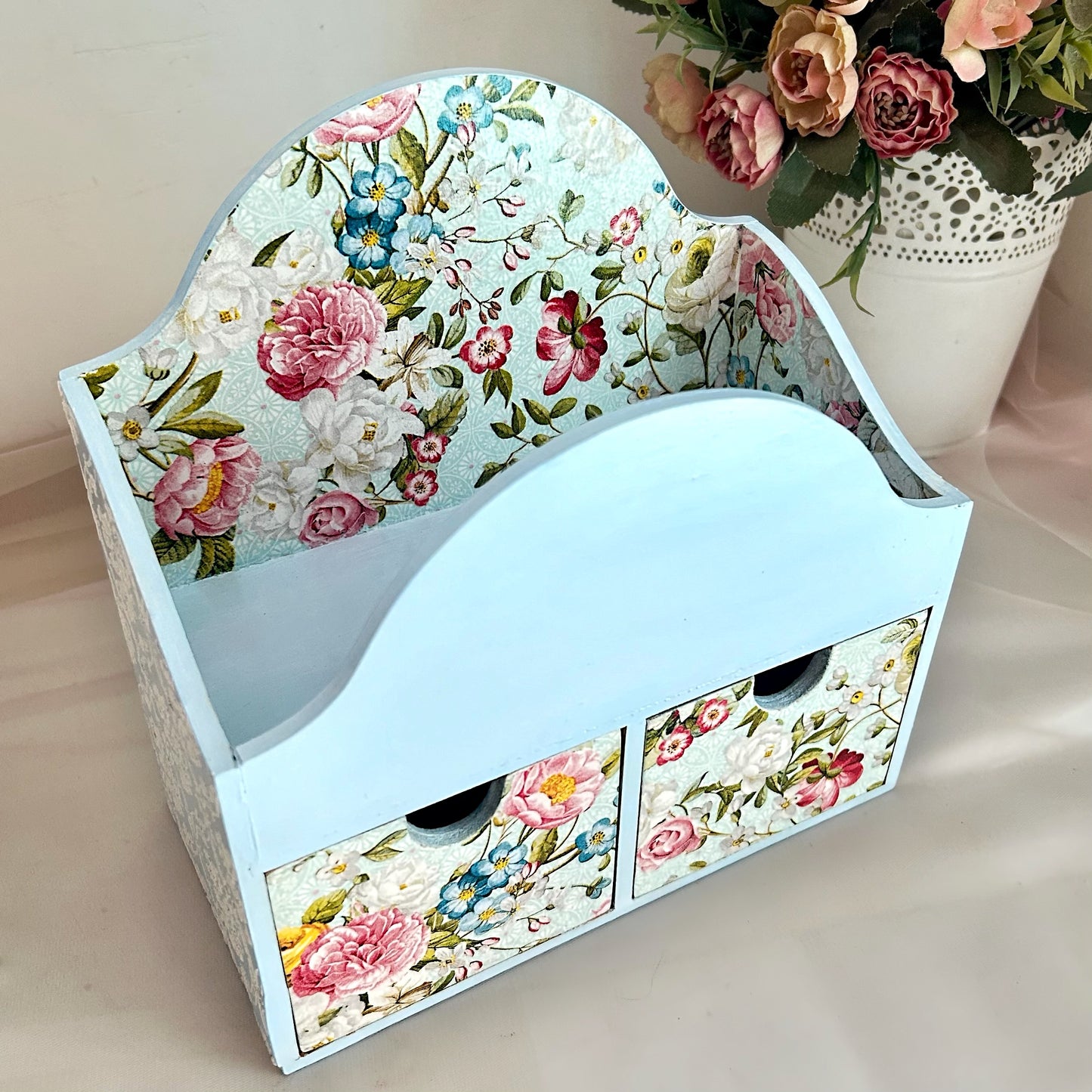 Azure Meadow Organiser | 2 drawer for Jewellery storage