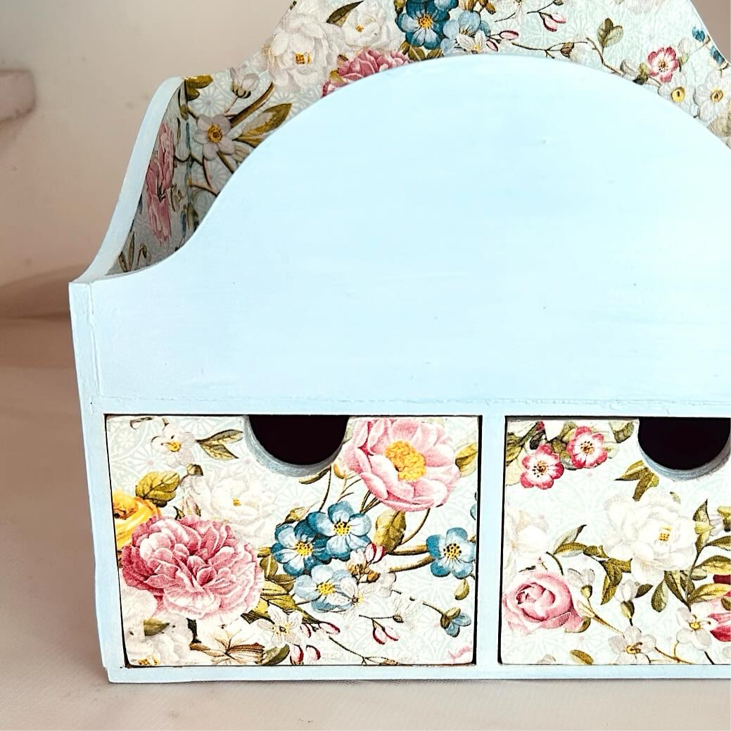 Azure Meadow Organiser | 2 drawer for Jewellery storage