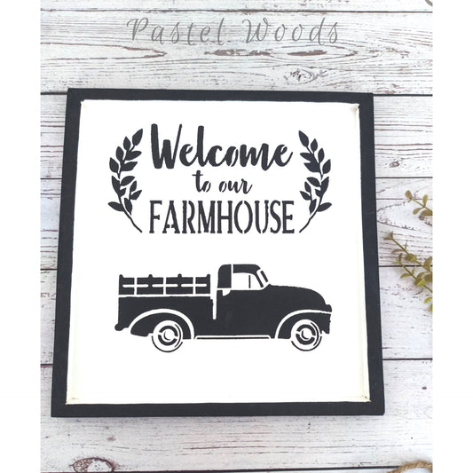 Farmhouse Wall Sign - Welcome to our Farmhouse